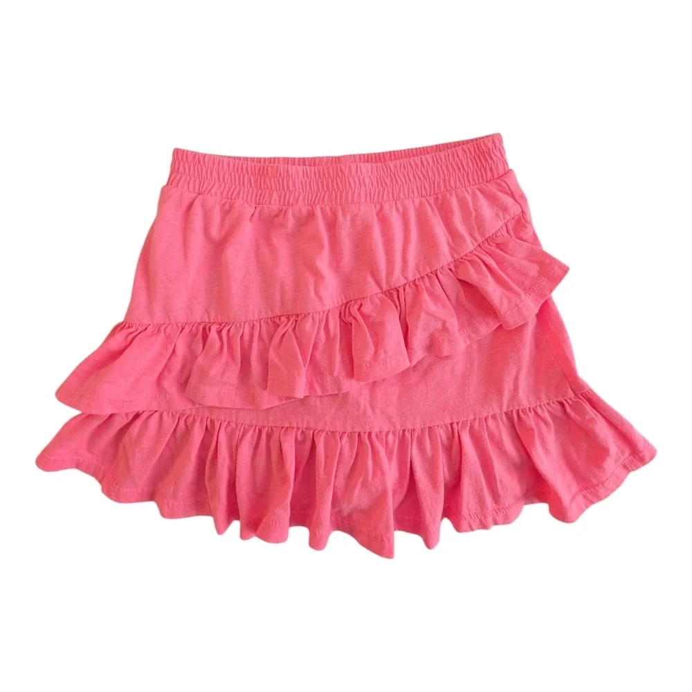 Carter's Girls Chic Pink Ruffled Mini Skort Cotton Size 6/6X